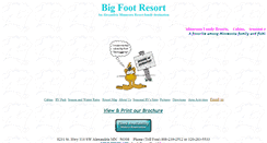 Desktop Screenshot of bigfootresort.com